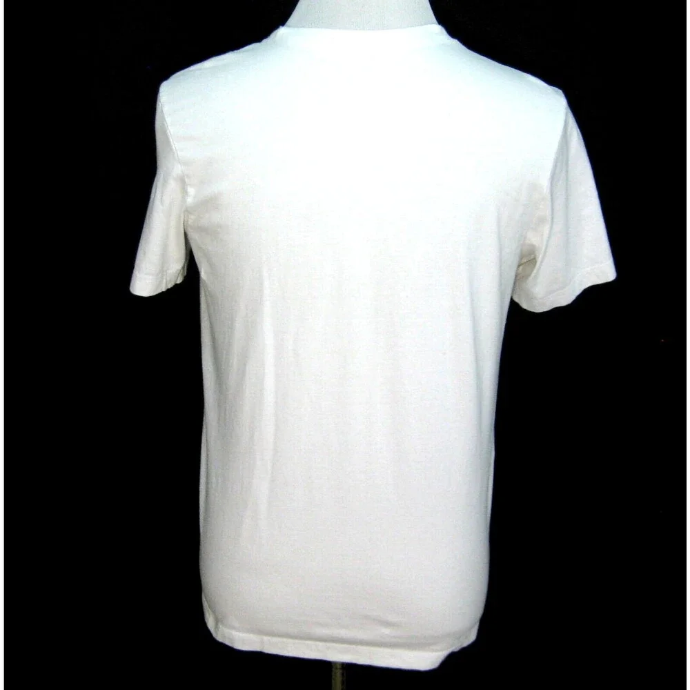 NIKE Men's (Size Medium) White Short Sleeve Graphic Spellout Logo T-Shirt Top